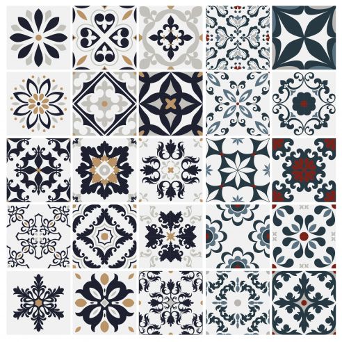 Stickers carrelage carreaux de ciment