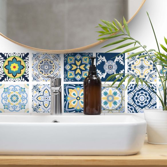 Stickers carrelage carreaux de ciment