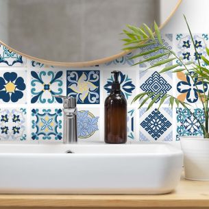 Stickers carrelage carreaux de ciment