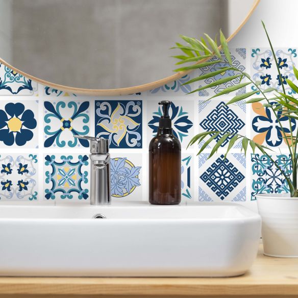 Stickers carrelage carreaux de ciment