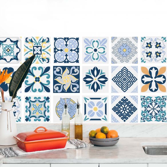 Stickers carrelage carreaux de ciment