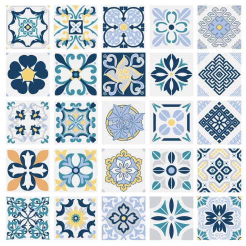 Stickers carrelage carreaux de ciment