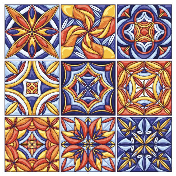 Stickers carrelage carreaux de ciment design