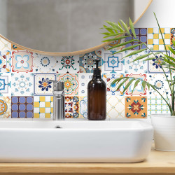 Stickers carrelage carreaux de ciment