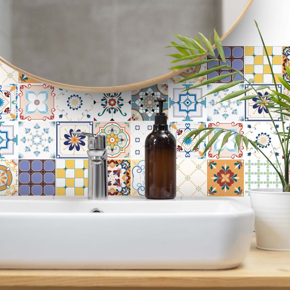 Stickers carrelage carreaux de ciment