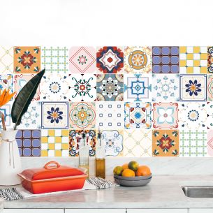 Stickers carrelage carreaux de ciment