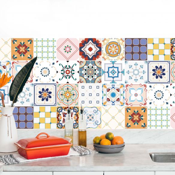 Stickers carrelage carreaux de ciment