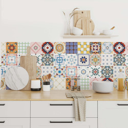 Stickers carrelage carreaux de ciment