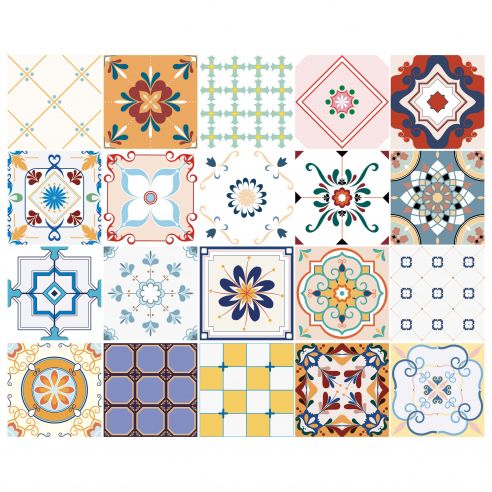 Stickers carrelage carreaux de ciment