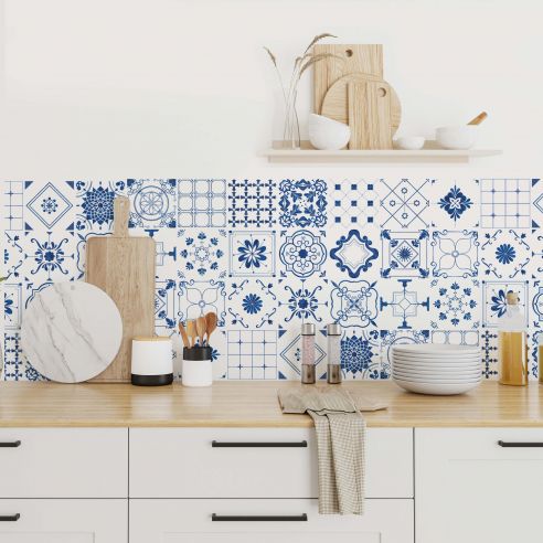 Stickers carrelage carreaux de ciment