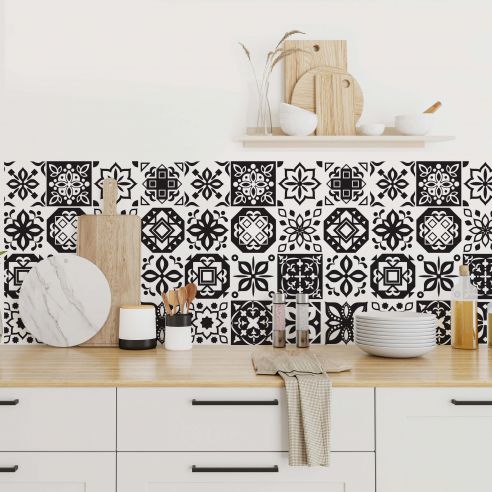 Stickers carrelage carreaux de ciment