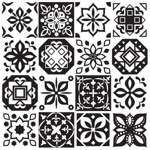 Stickers carrelage carreaux de ciment