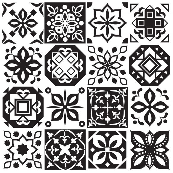 Stickers carrelage carreaux de ciment