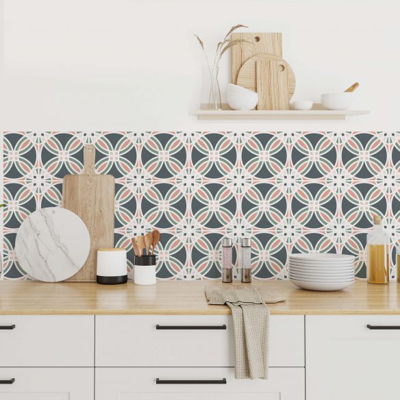 Stickers carrelage carreaux de ciment