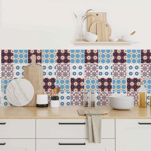 Stickers carrelage carreaux de ciment