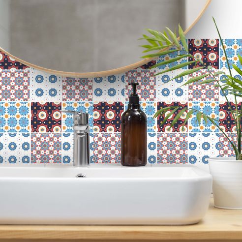 Stickers carrelage carreaux de ciment