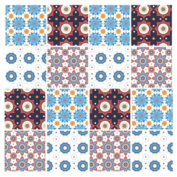 Stickers carrelage carreaux de ciment