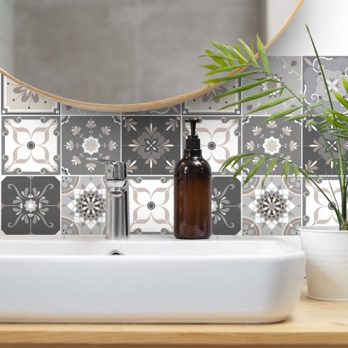 Stickers carrelage carreaux de ciment