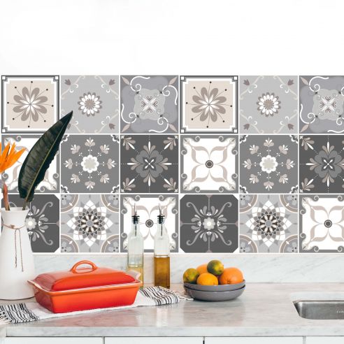 Stickers carrelage carreaux de ciment