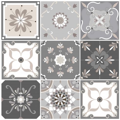 Stickers carrelage carreaux de ciment