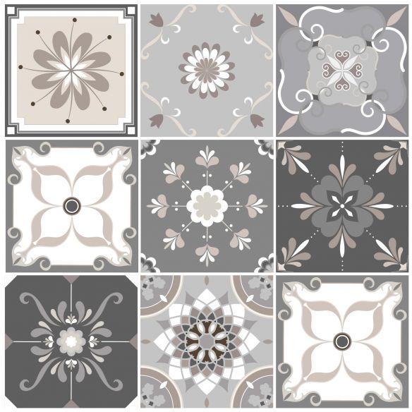 Stickers carrelage carreaux de ciment
