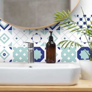 Stickers carrelage carreaux de ciment