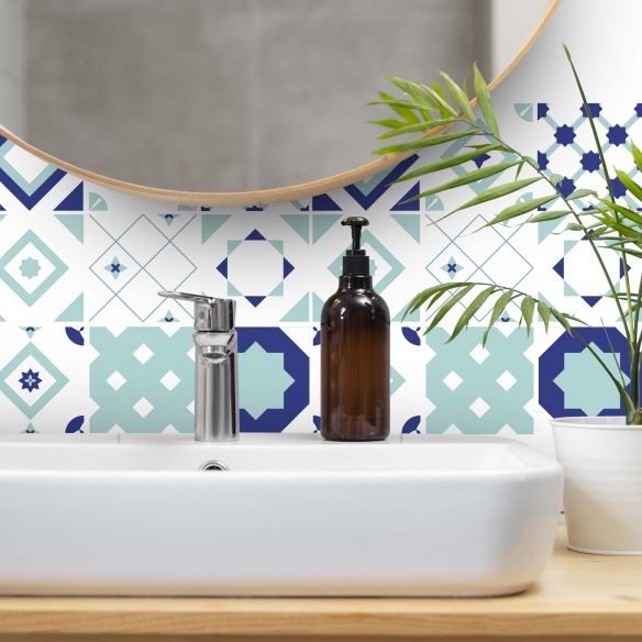 Stickers carrelage carreaux de ciment