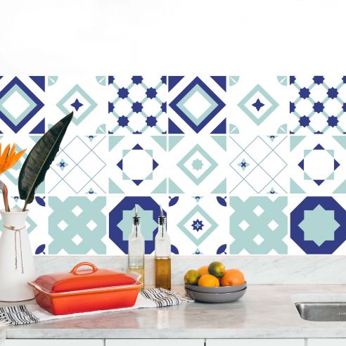 Stickers carrelage carreaux de ciment
