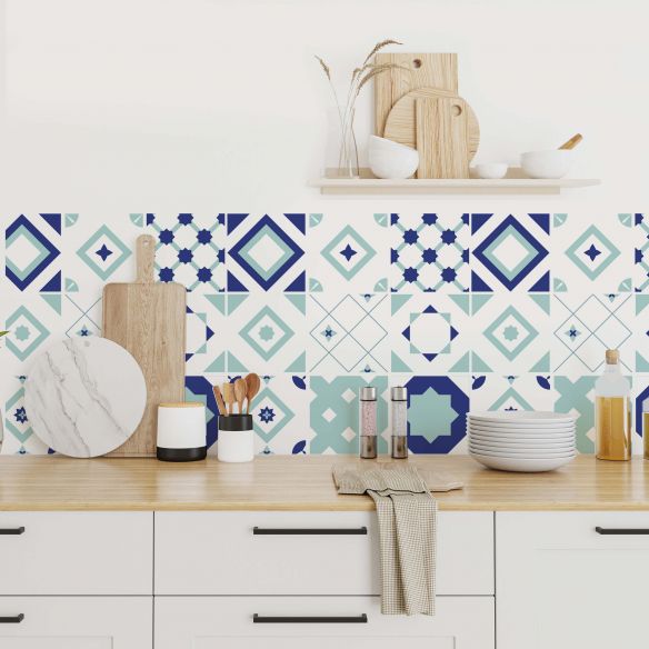 Stickers carrelage carreaux de ciment