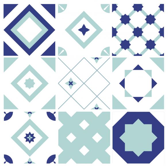 Stickers carrelage carreaux de ciment