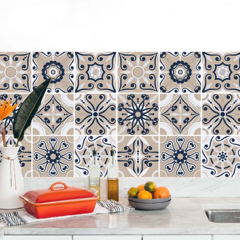 Stickers carrelage carreaux de ciment