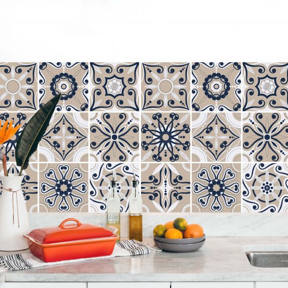 Stickers carrelage carreaux de ciment