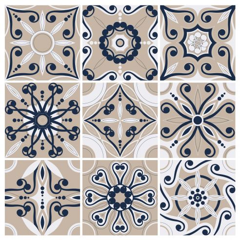 Stickers carrelage carreaux de ciment