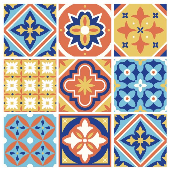 Stickers carrelage carreaux de ciment