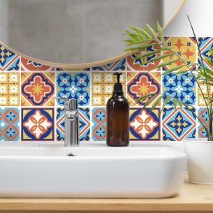 Stickers carrelage carreaux de ciment