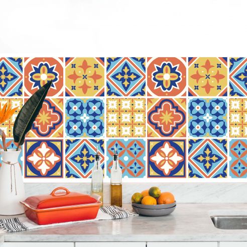 Stickers carrelage carreaux de ciment