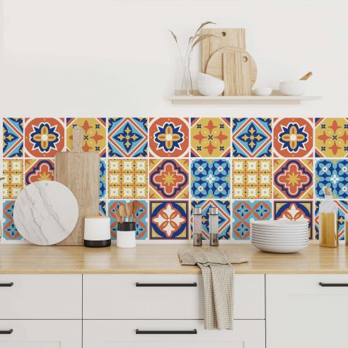 Stickers carrelage carreaux de ciment