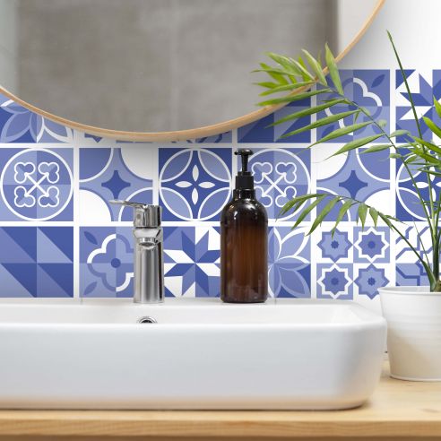 Stickers carrelage carreaux de ciment