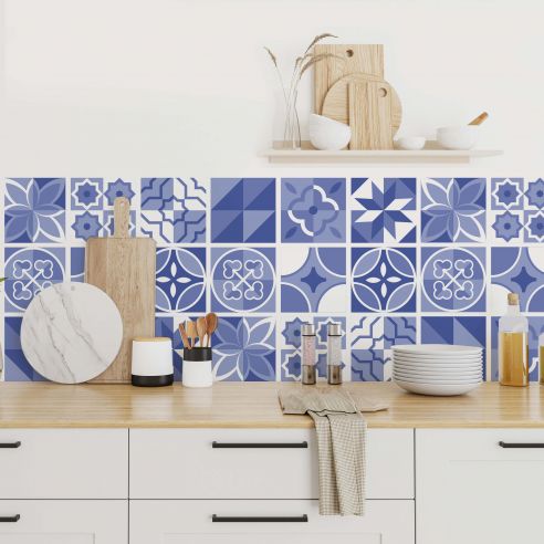 Stickers carrelage carreaux de ciment