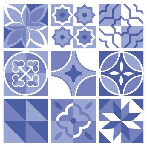 Stickers carrelage carreaux de ciment