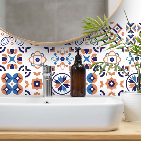 Stickers carrelage carreaux de ciment