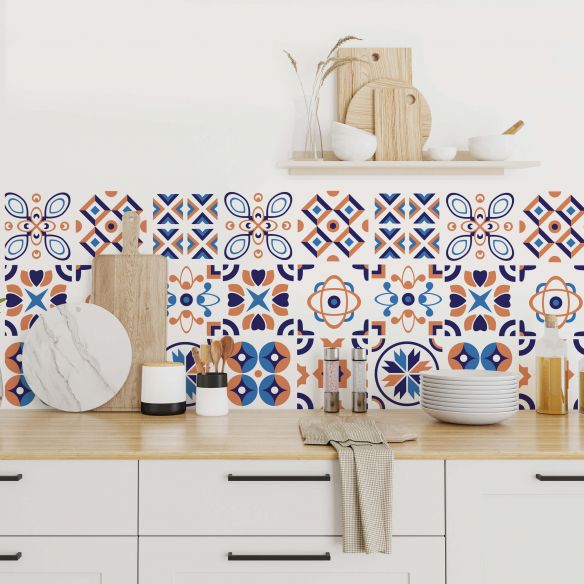 Stickers carrelage carreaux de ciment