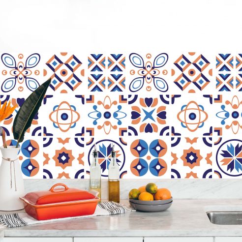 Stickers carrelage carreaux de ciment