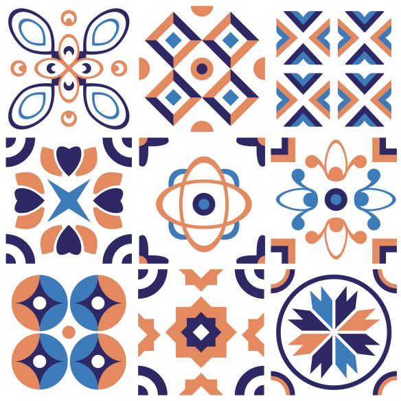 Stickers carrelage carreaux de ciment