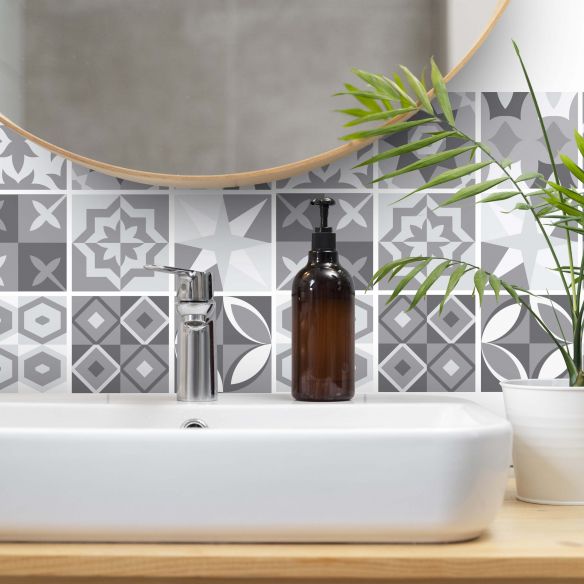 Stickers carrelage carreaux de ciment