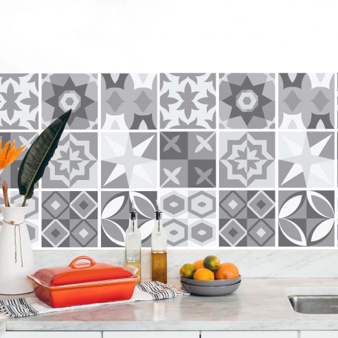 Stickers carrelage carreaux de ciment