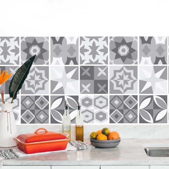 Stickers carrelage carreaux de ciment