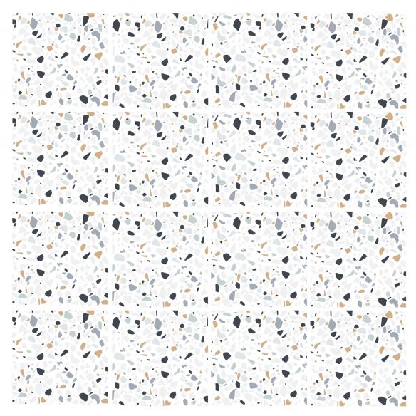 Stickers carrelage carreaux terrazzo