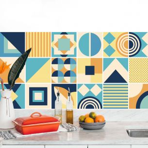 Stickers carrelage carreaux de ciment design