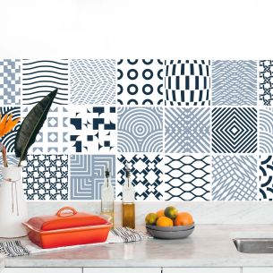 Stickers carrelage carreaux de ciment